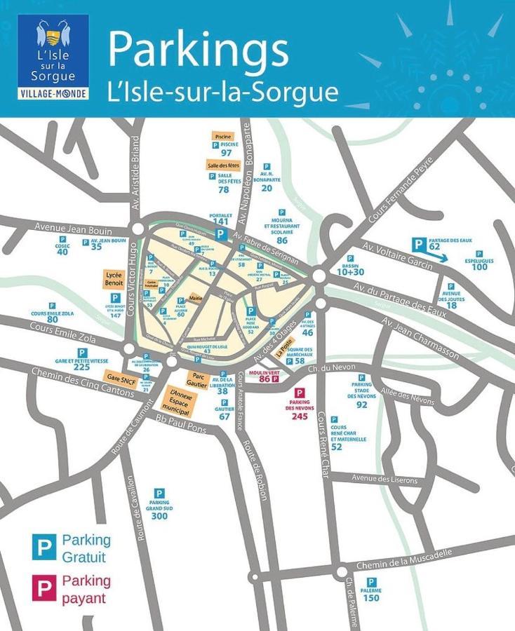 Appartement Terrasse Climatise Calme En Centre-Ville LʼIsle-sur-la-Sorgue Eksteriør bilde